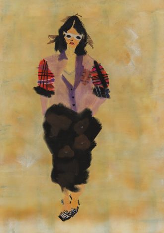 「白いサングラスの女」