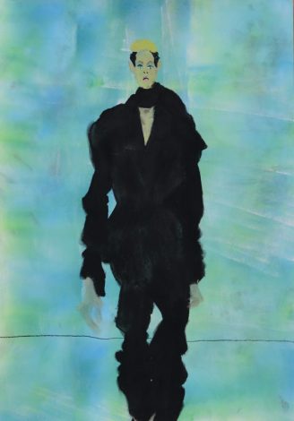 「黒い服の女」