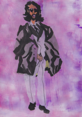 「黒いサングラスの男」