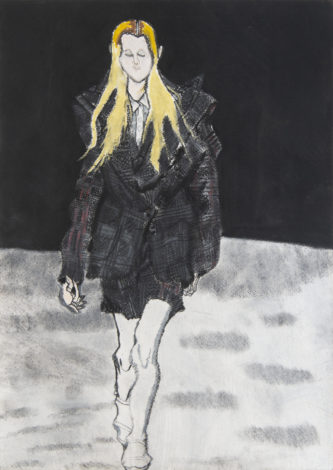 「くろいふくの女」