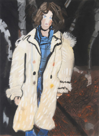 「コートをきた男」