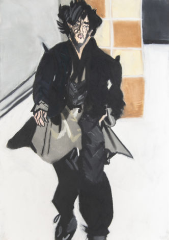 「くろいふくの男」