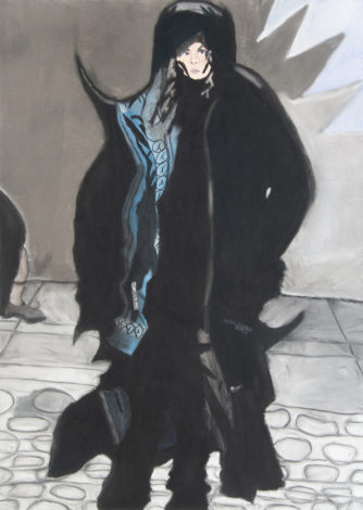 「くろいコートの男」