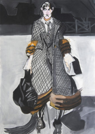 「スーツをきた女」