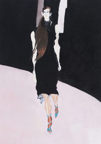 「ドレスを着た女性」