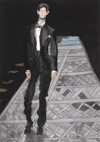 「タキシードをきた男」